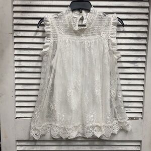 Beautees White Blouse with Cami size XL